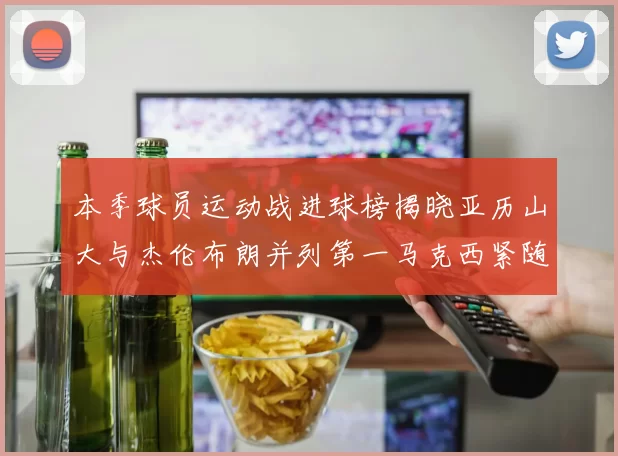 本季球员运动战进球榜揭晓亚历山大与杰伦布朗并列第一马克西紧随其后