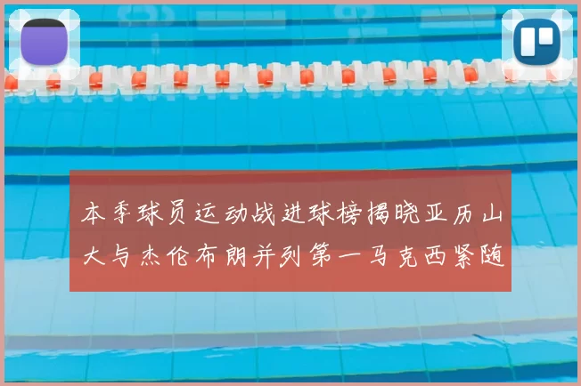 本季球员运动战进球榜揭晓亚历山大与杰伦布朗并列第一马克西紧随其后