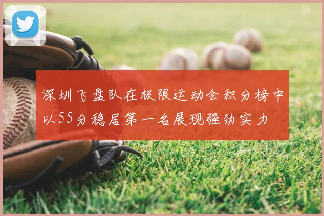 深圳飞盘队在极限运动会积分榜中以55分稳居第一名展现强劲实力